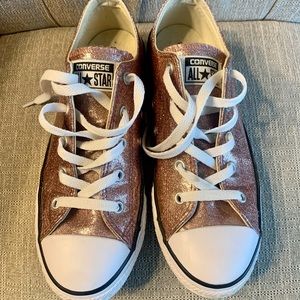 Unique Rose Gold Converse All Stars